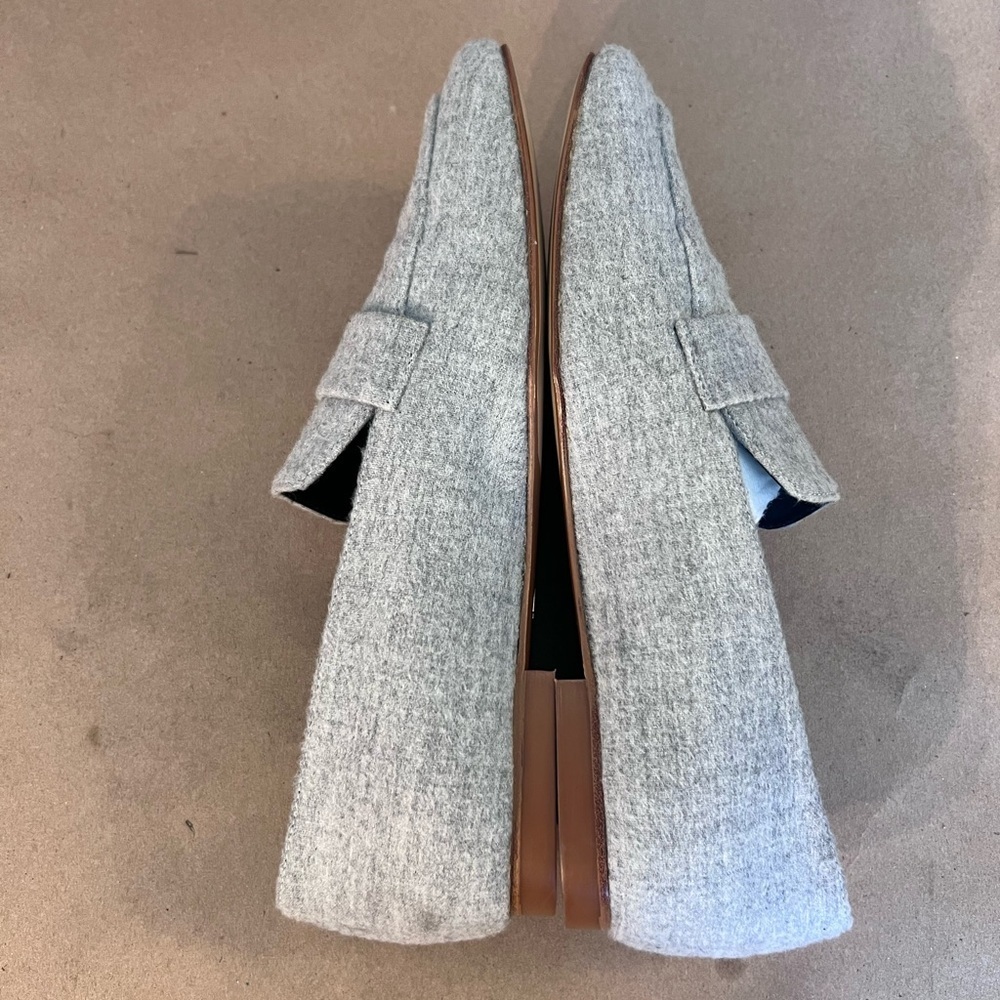 Lafayette 148 New York Eve Square Toe Cashmere Nickel Melange Loafers 36 US 6 - Picture 4 of 9